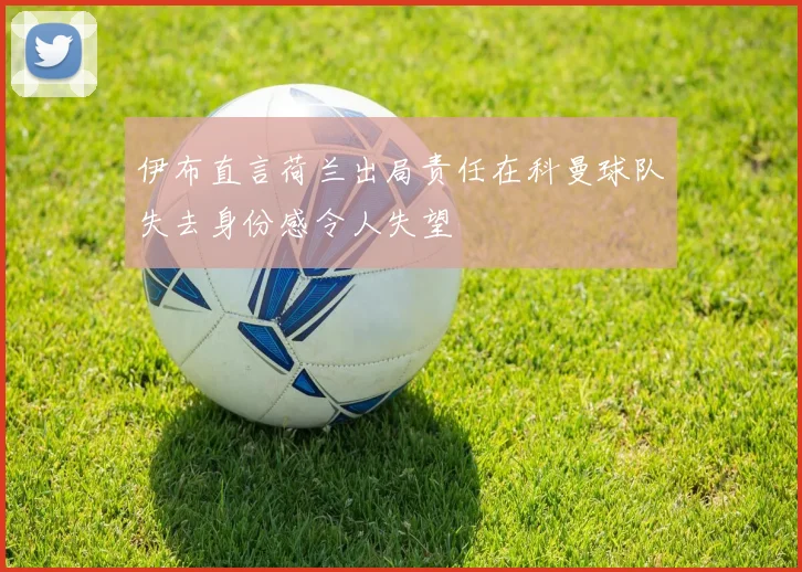 伊布直言荷兰出局责任在科曼球队失去身份感令人失望